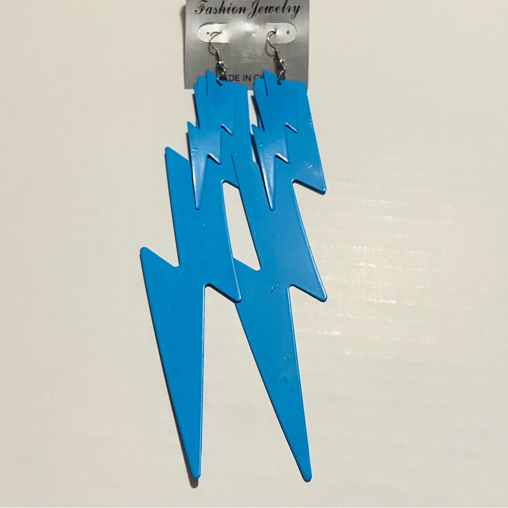 Colorful Lightning Bolt Earrings